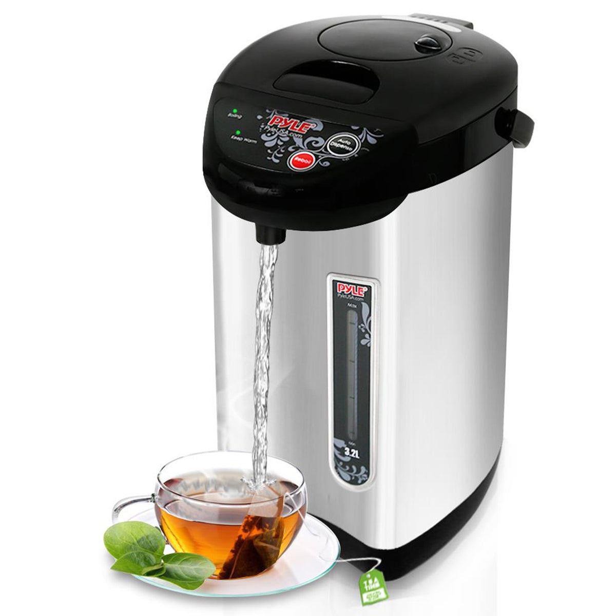 NutriChef Digital Electric Hot Water Boiler & Warmer Kettle, 3.38 Qt(Open Box)