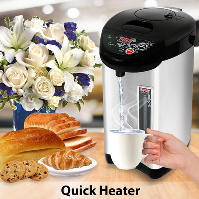 NutriChef Digital Electric Hot Water Boiler & Warmer Kettle, 3.38 Qt(Open Box)