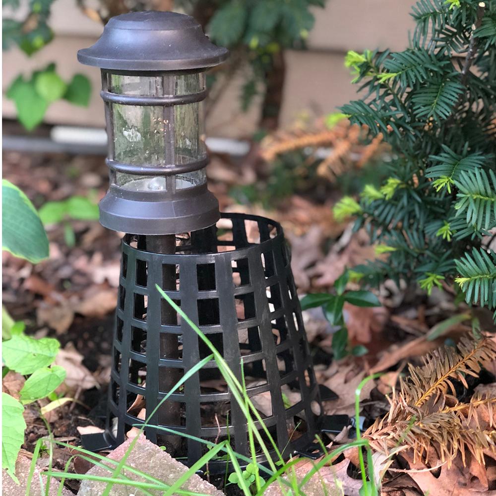 Plant Knight Tree Trunk Guard Protector for Garden Protection, 24 Pack (Black)