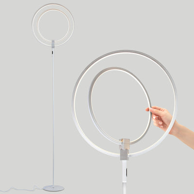 Brightech Eclipse Modern LED Torcherie Touch Dimmer Floor Lamp, White (Open Box) - VMInnovations