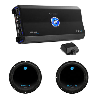 Planet Audio Full Range Class Amplifier with Car Audio Power Subwoofer (2 Pack) - VMInnovations