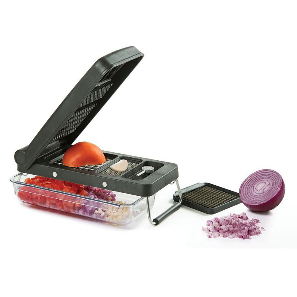 PL8 PL8-1605 Professional Chopper with 3 Cutting Styles and Removable Bin, Black