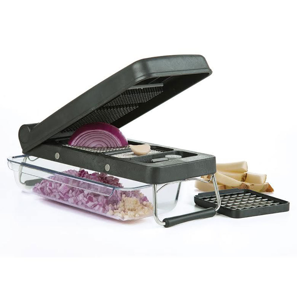 PL8 PL8-1605 Professional Chopper with 3 Cutting Styles and Removable Bin, Black
