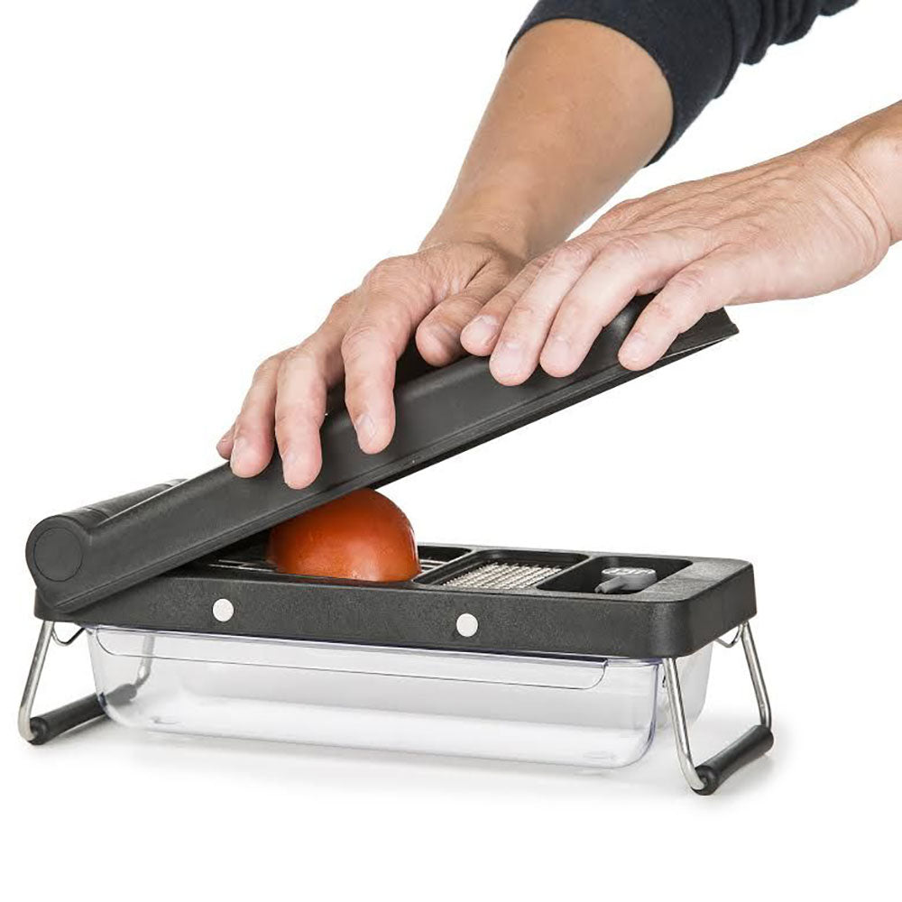 PL8 PL8-1605 Professional Chopper with 3 Cutting Styles and Removable Bin, Black