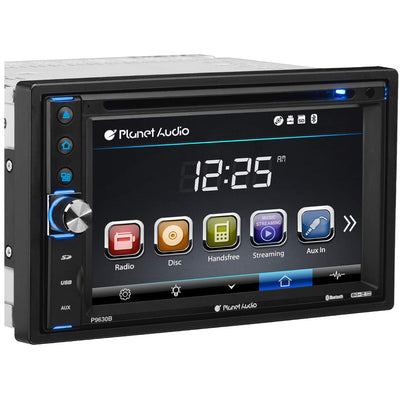 Planet Audio Double DIN 6.2" Touchscreen Bluetooth In Dash Vehicle DVD Player