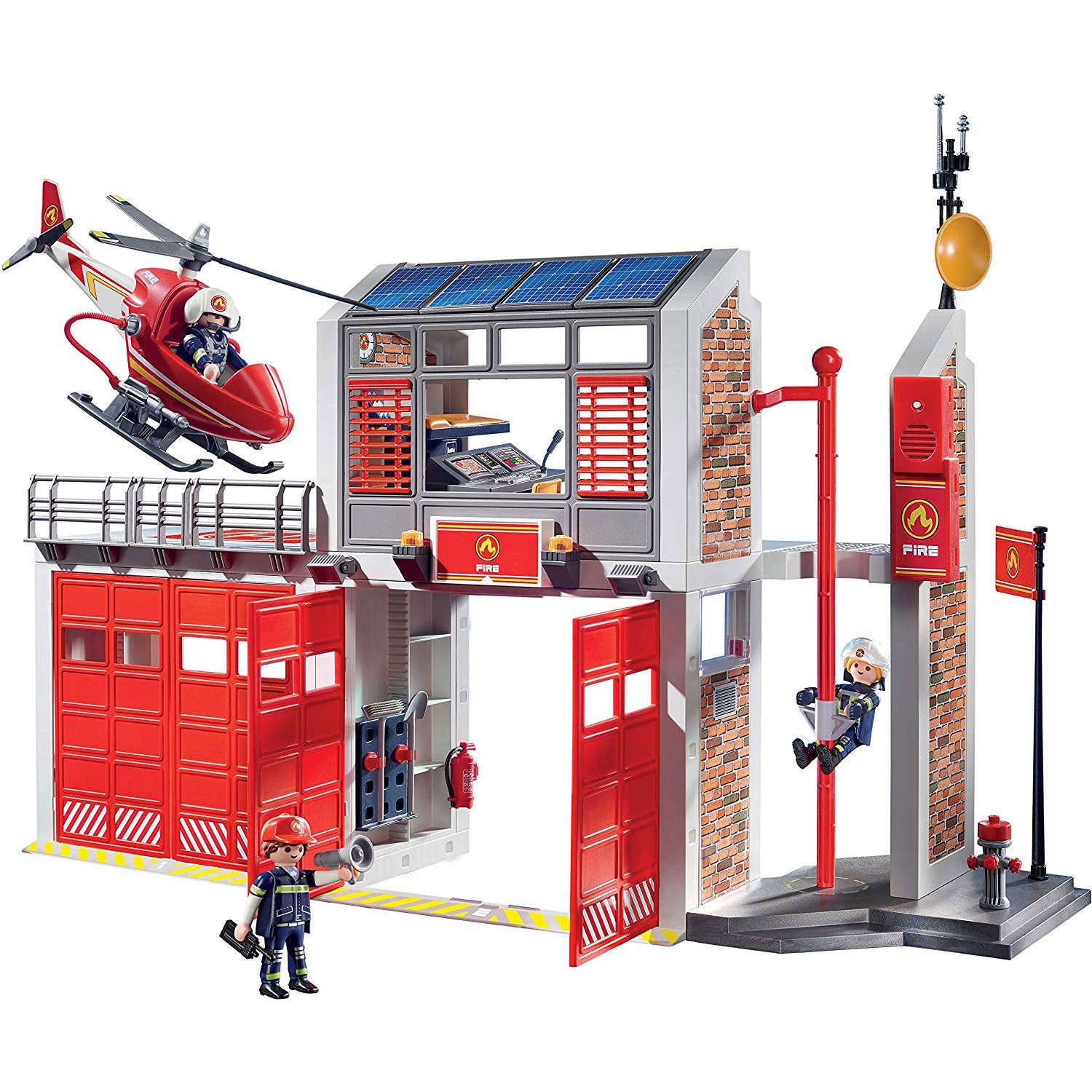Playmobil Fire Station Kids Educational Learning Toy Set & Figurines (Open Box)