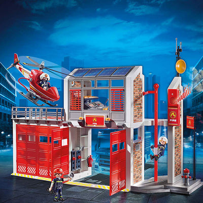Playmobil Fire Station Kids Educational Learning Toy Set & Figurines (Open Box)