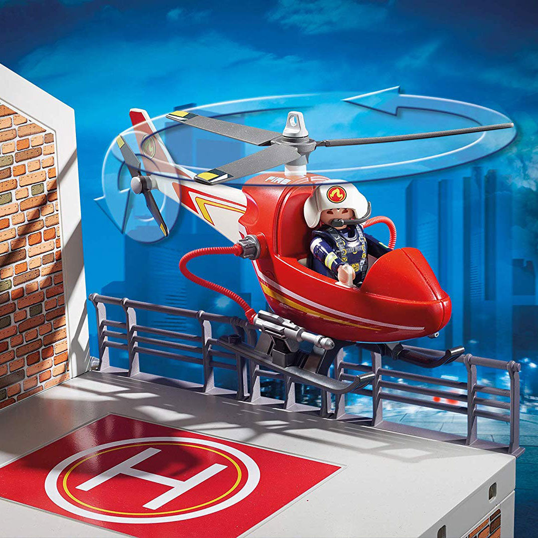 Playmobil Fire Station Kids Educational Learning Toy Set & Figurines (Open Box)