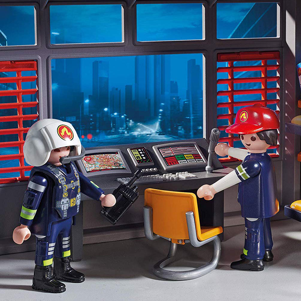 Playmobil Fire Station Kids Educational Learning Toy Set & Figurines (Open Box)