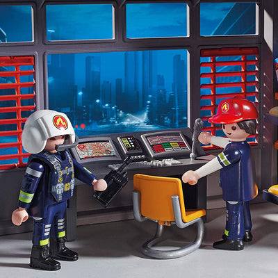 Playmobil Fire Station Kids Educational Learning Toy Set & Figurines (Open Box)