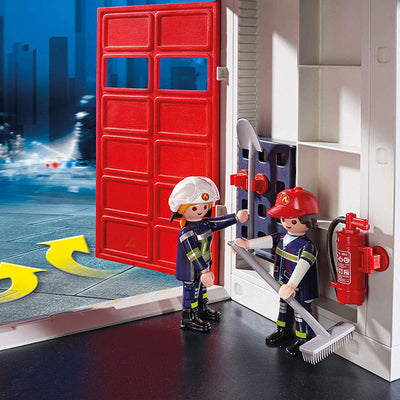 Playmobil Fire Station Kids Educational Learning Toy Set & Figurines (Open Box)