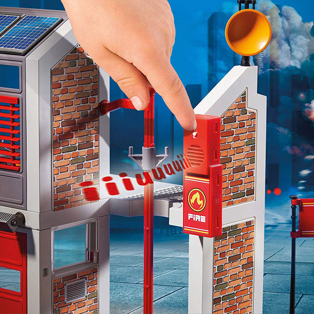 Playmobil Fire Station Kids Educational Learning Toy Set & Figurines (Open Box)