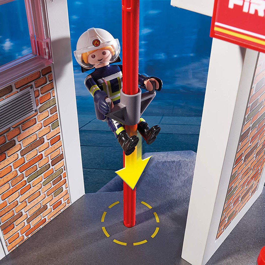 Playmobil Fire Station Kids Educational Learning Toy Set & Figurines (Open Box)