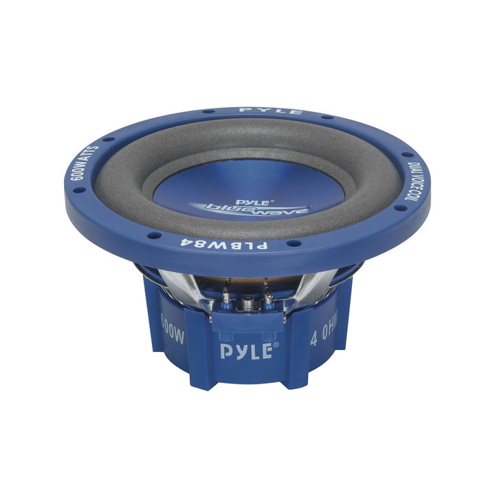 Pyle 8" 600 Watt Injection Molded Cone Car DVC Audio Subwoofer, Blue(For Parts)