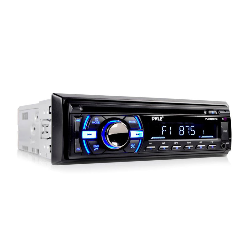 Pyle Single DIN Marine Bluetooth Stereo Receiver & CD Player, Black (Open Box)