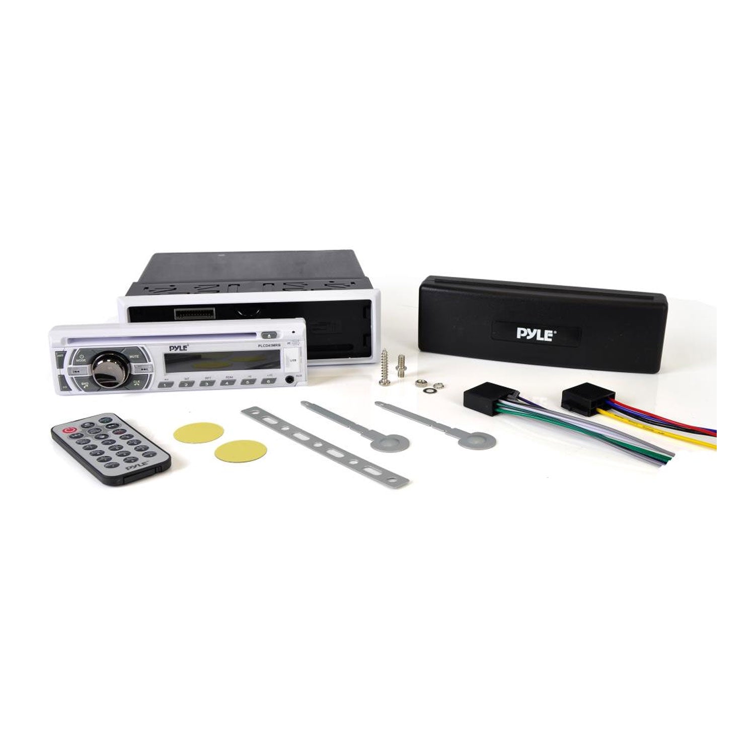 Pyle Single DIN Marine Bluetooth Stereo Receiver & CD Player w/ Remote (2 Pack) - VMInnovations