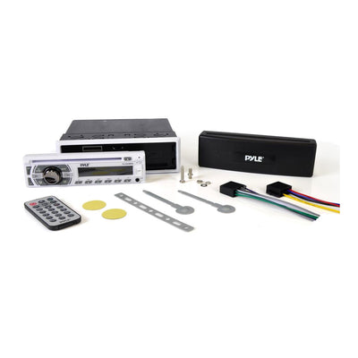 Pyle Single DIN Marine Bluetooth Stereo Receiver & CD Player w/ Remote (2 Pack) - VMInnovations