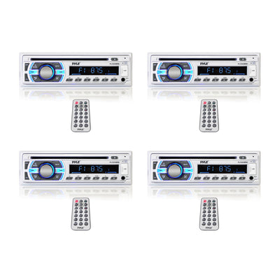 Pyle Single DIN Marine Bluetooth Stereo Receiver & CD Player w/ Remote (4 Pack) - VMInnovations