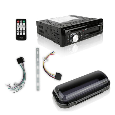Pyle Marine Bluetooth Stereo Receiver & 6.5 Inch Speaker Pair with Remote (Used)