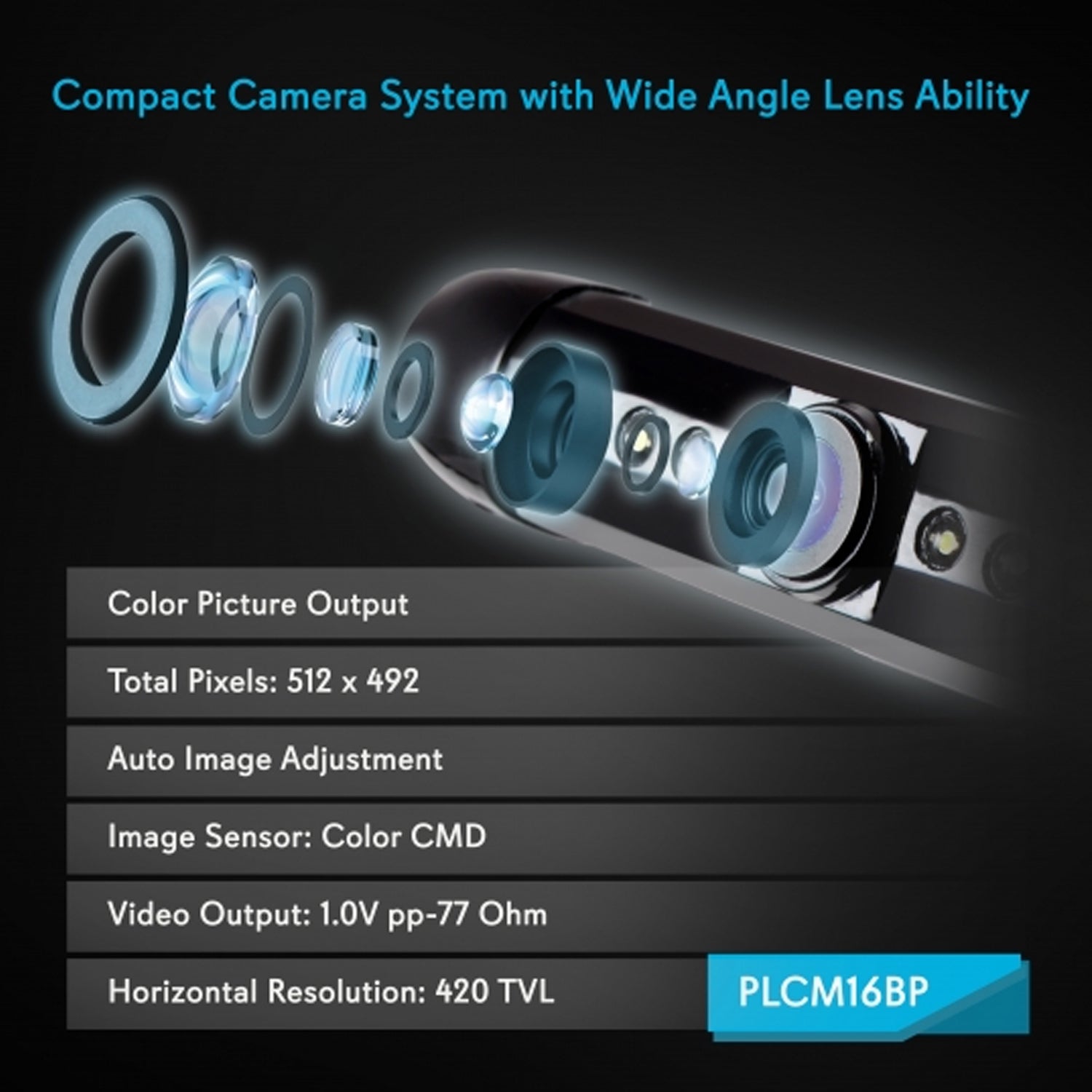 Pyle Universal Waterproof Rear Backup Nightvision Camera Monitor System (4 Pack)