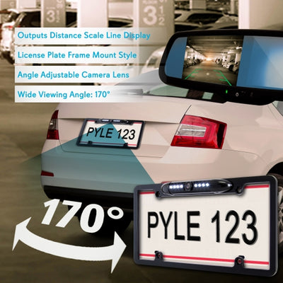 Pyle Universal Waterproof Rear Backup Nightvision Camera Monitor System (4 Pack)