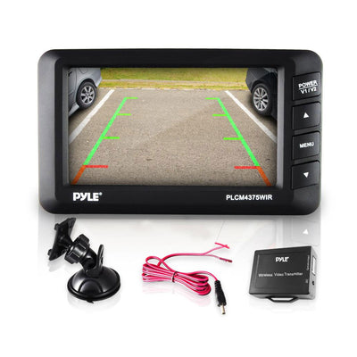 Pyle Adjustable Rearview Backup Car Camera with 4.3 Inch Monitor (For Parts) - VMInnovations