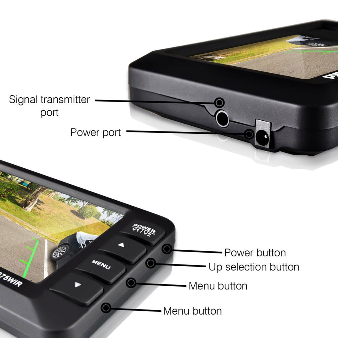 Pyle Adjustable Rearview Backup Car Camera with 4.3 Inch Monitor (For Parts) - VMInnovations