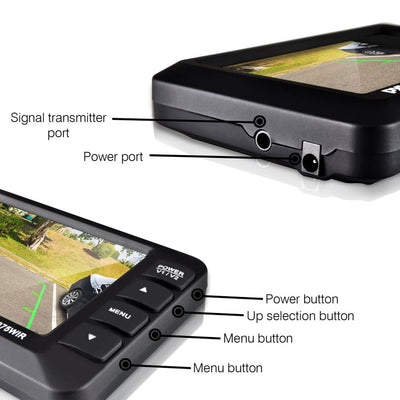 Pyle Adjustable Rearview Backup Car Camera with 4.3 Inch Monitor (For Parts) - VMInnovations