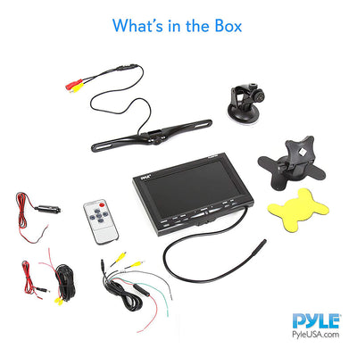 Pyle PLCM7500 7" LCD Rearview Car Backup Camera and Monitor Reverse Assist Kit - VMInnovations
