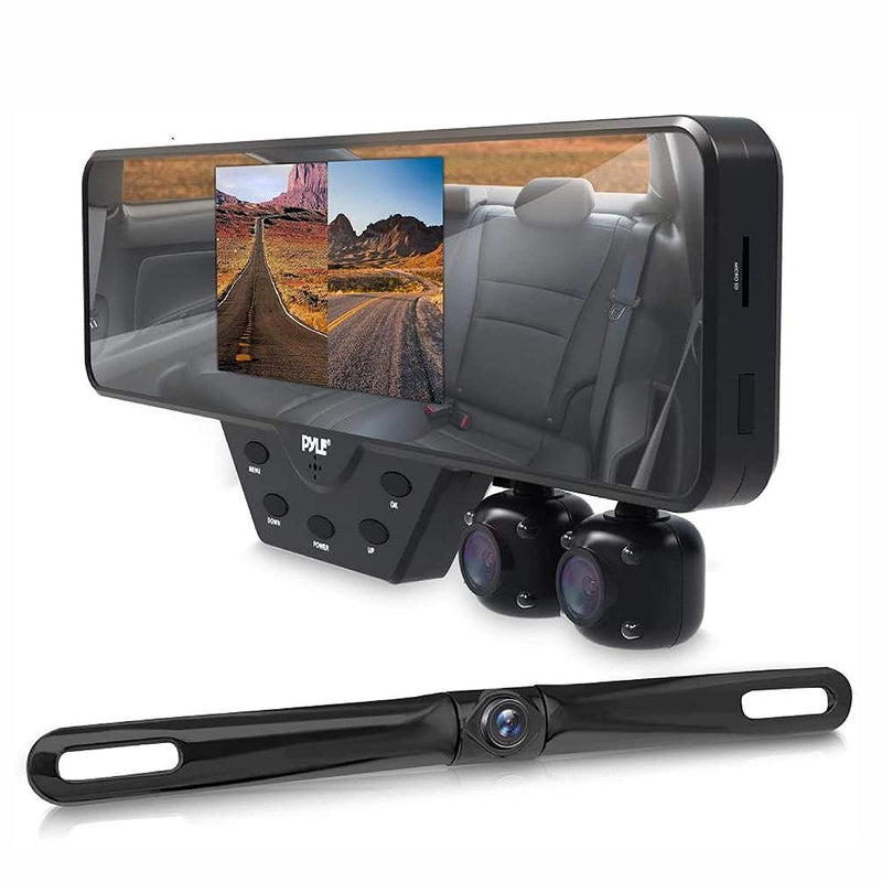 Pyle Dash Cam Car Video Recording System with 1080P Night Vision Camera (4 Pack)