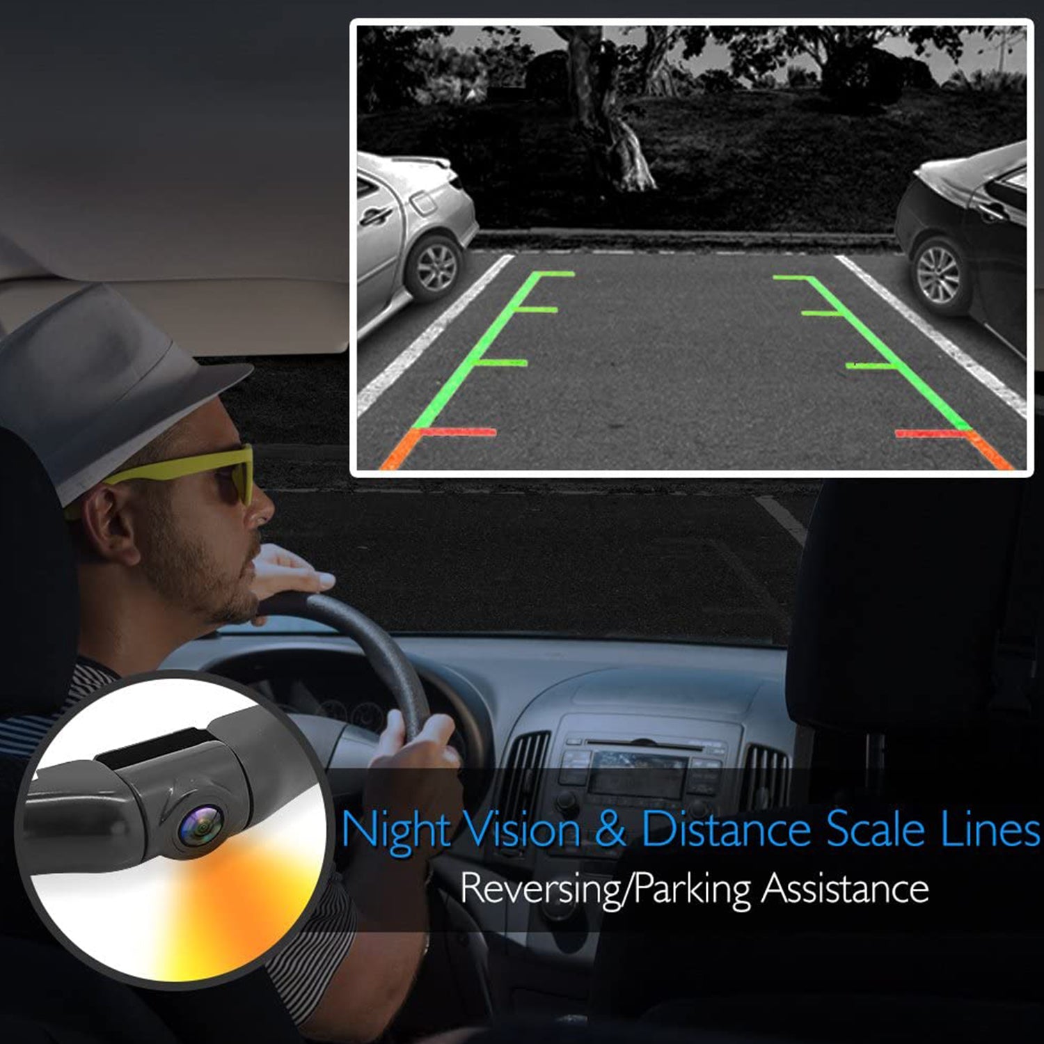 Pyle 7.4 Inch HD Video Recording System Rearview Mirror Monitor, Black (2 Pack) - VMInnovations