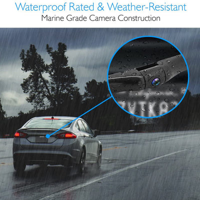 Pyle 7.4 Inch HD Video Recording System Rearview Mirror Monitor, Black (2 Pack) - VMInnovations