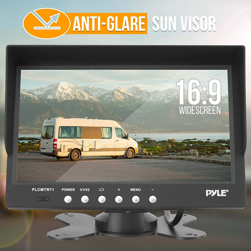 Pyle Weatherproof Rearview Backup Camera w/ 7 Inch Monitor Video System (Used)