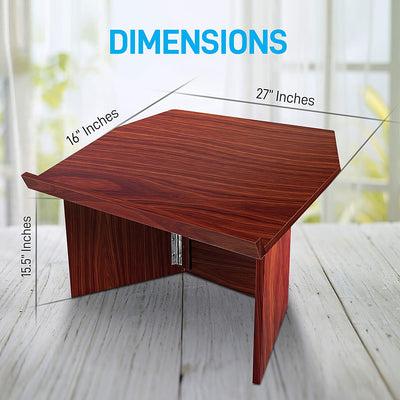 Pyle Foldable Tabletop Lectern Stand for Presentations, & Lectures (2 Pack) - VMInnovations