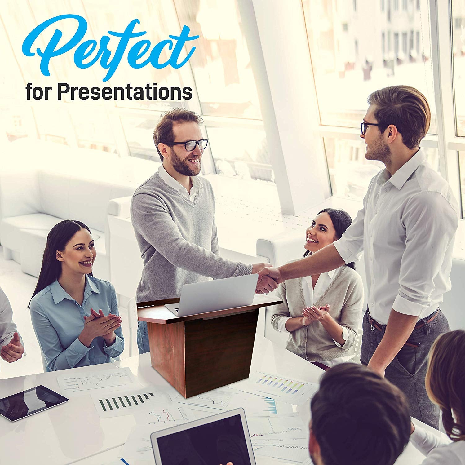 Pyle Foldable Tabletop Lectern Stand for Presentations, & Lectures (2 Pack) - VMInnovations