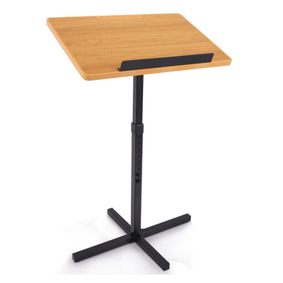 Pyle Portable Adjustable Lectern Presentation Podium Stand with Laptop Holder