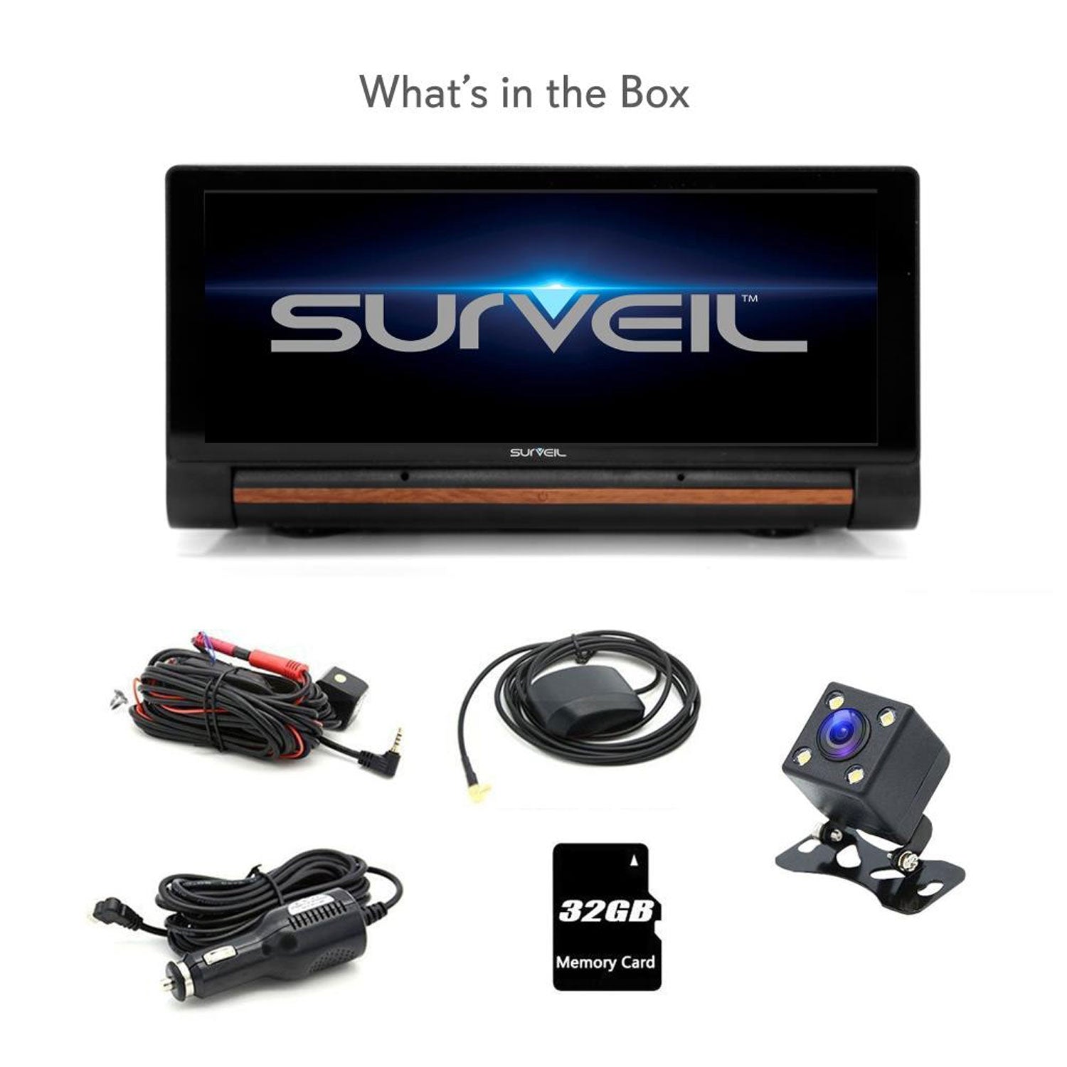 Pyle Surveil Wireless Android GPS Dash Cam and Backup Camera w/ 7" Display(Used)