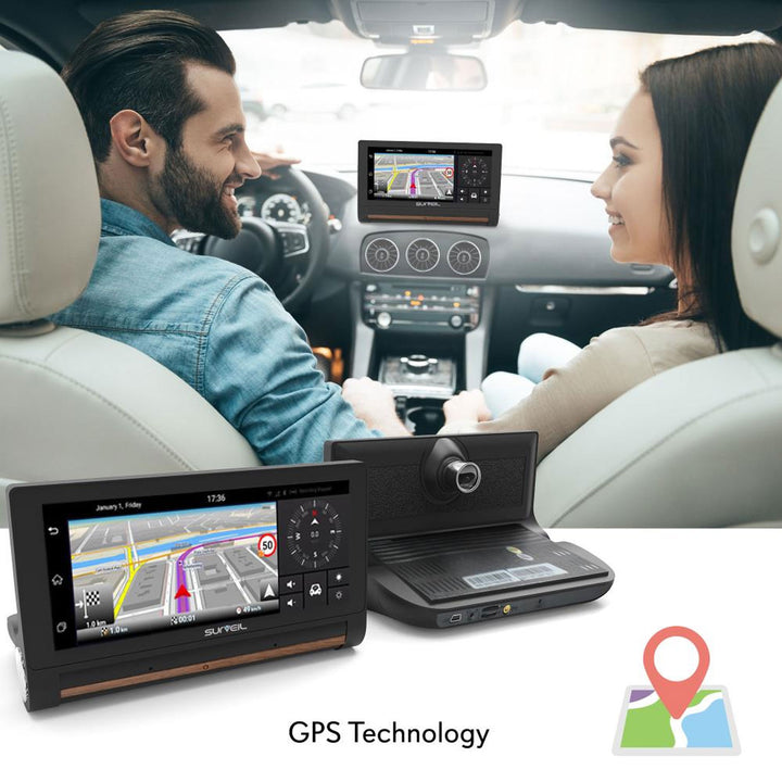 Pyle Surveil Wireless Android GPS Dash Cam and Backup Camera w/ 7" Display(Used)