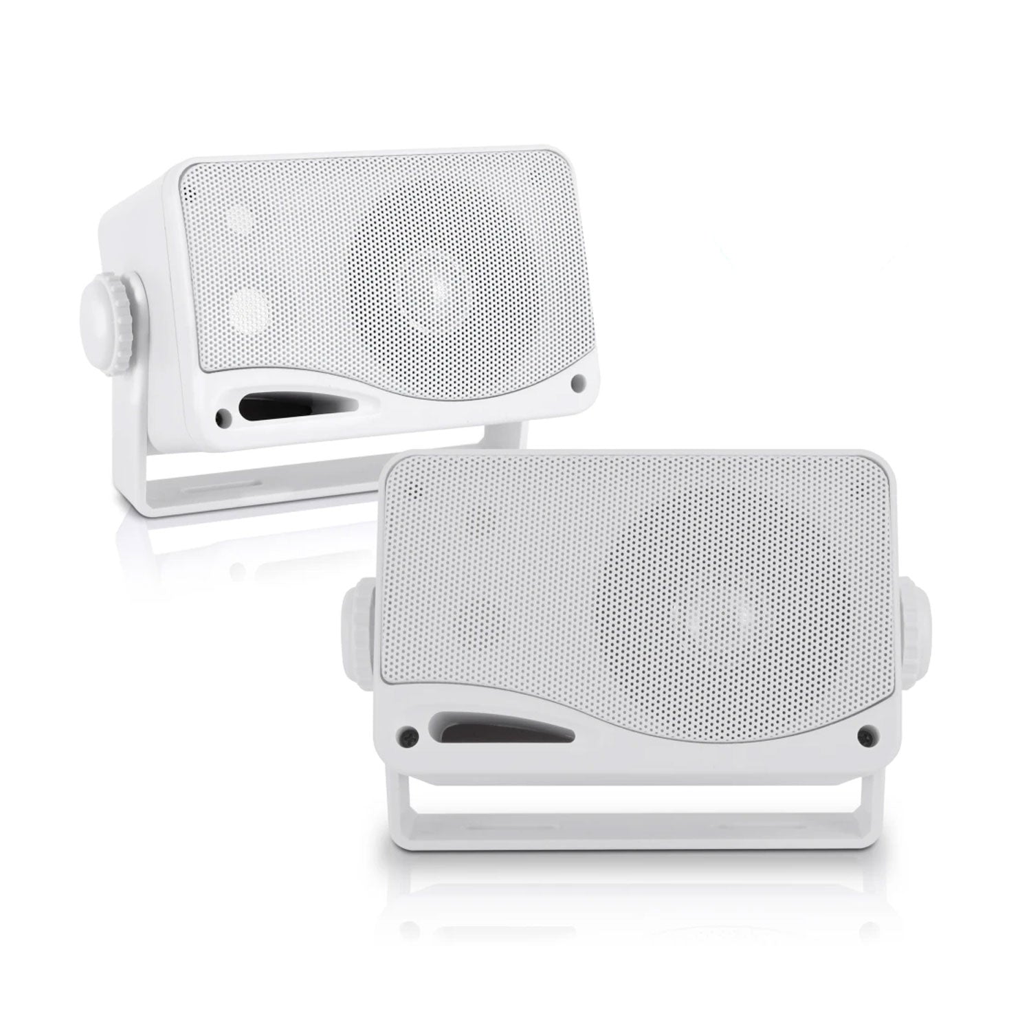 Pyle 200W 3 Way Marine Audio Mini Speakers Outdoor Weatherproof Pair (Open Box) - VMInnovations