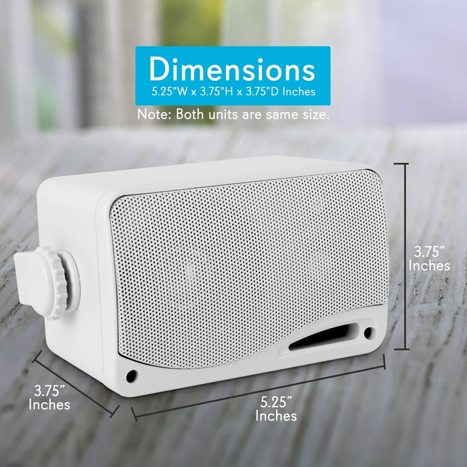 Pyle 200W 3 Way Marine Audio Mini Speakers Outdoor Weatherproof Pair (Used) - VMInnovations