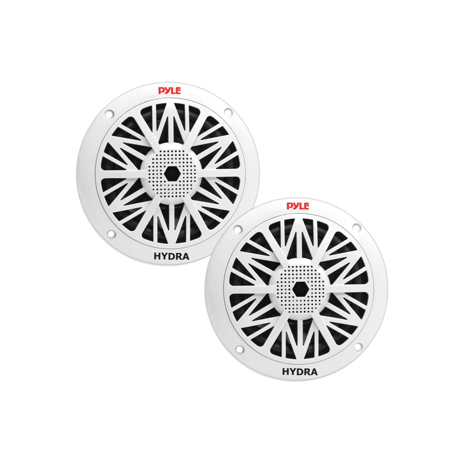 Pyle 5.25 Inch 150W Water Resistant Marine Speakers, White (1 Pair) (Open Box)