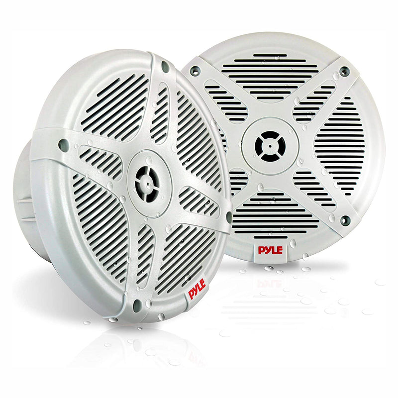 Pyle PLMR652W 6.5 Inch Waterproof 2 Way Outdoor Marine Speaker System (2 Pair)