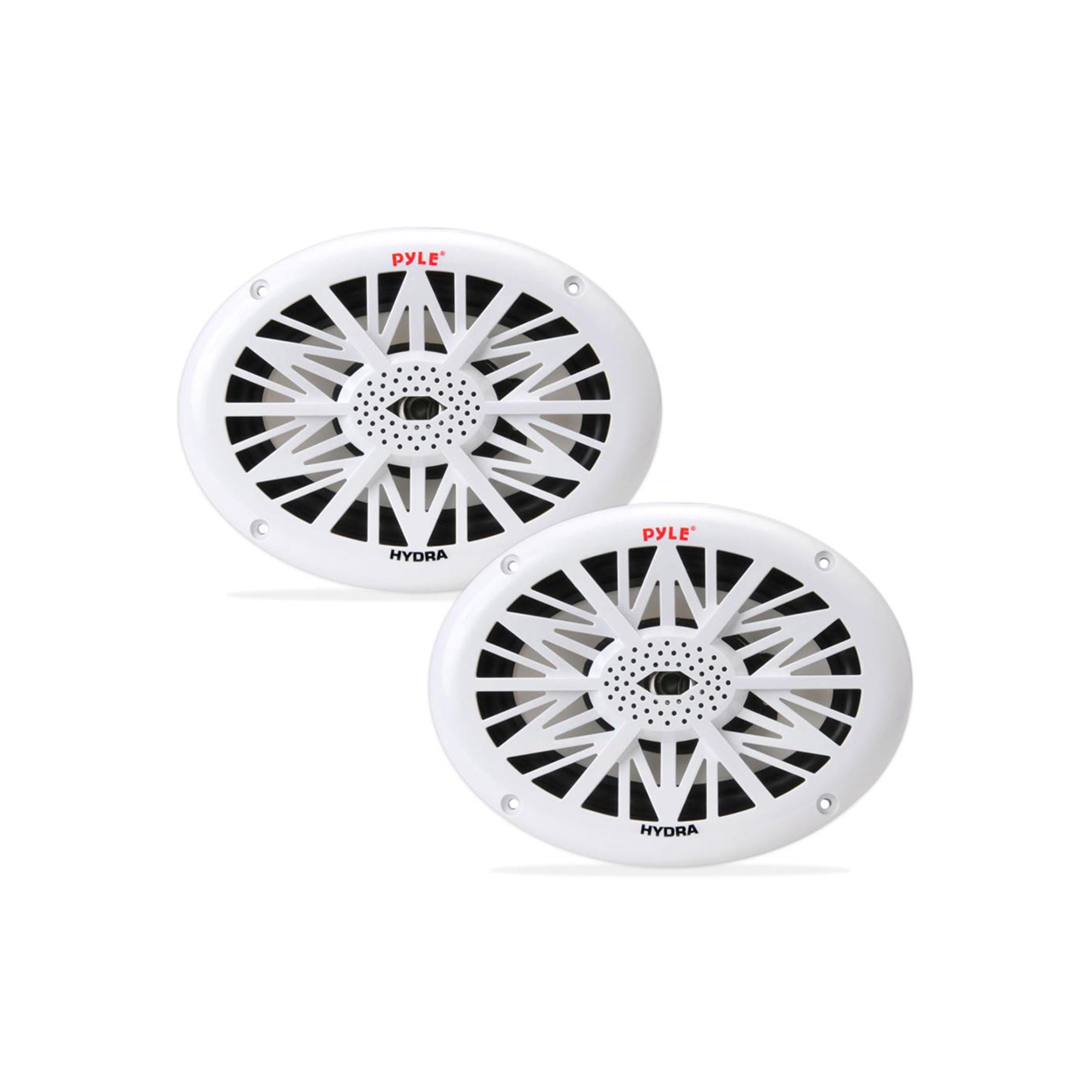 Pyle 6x9 Inch 260W Water Resistant Marine Speakers, White (1 Pair) (Open Box) - VMInnovations