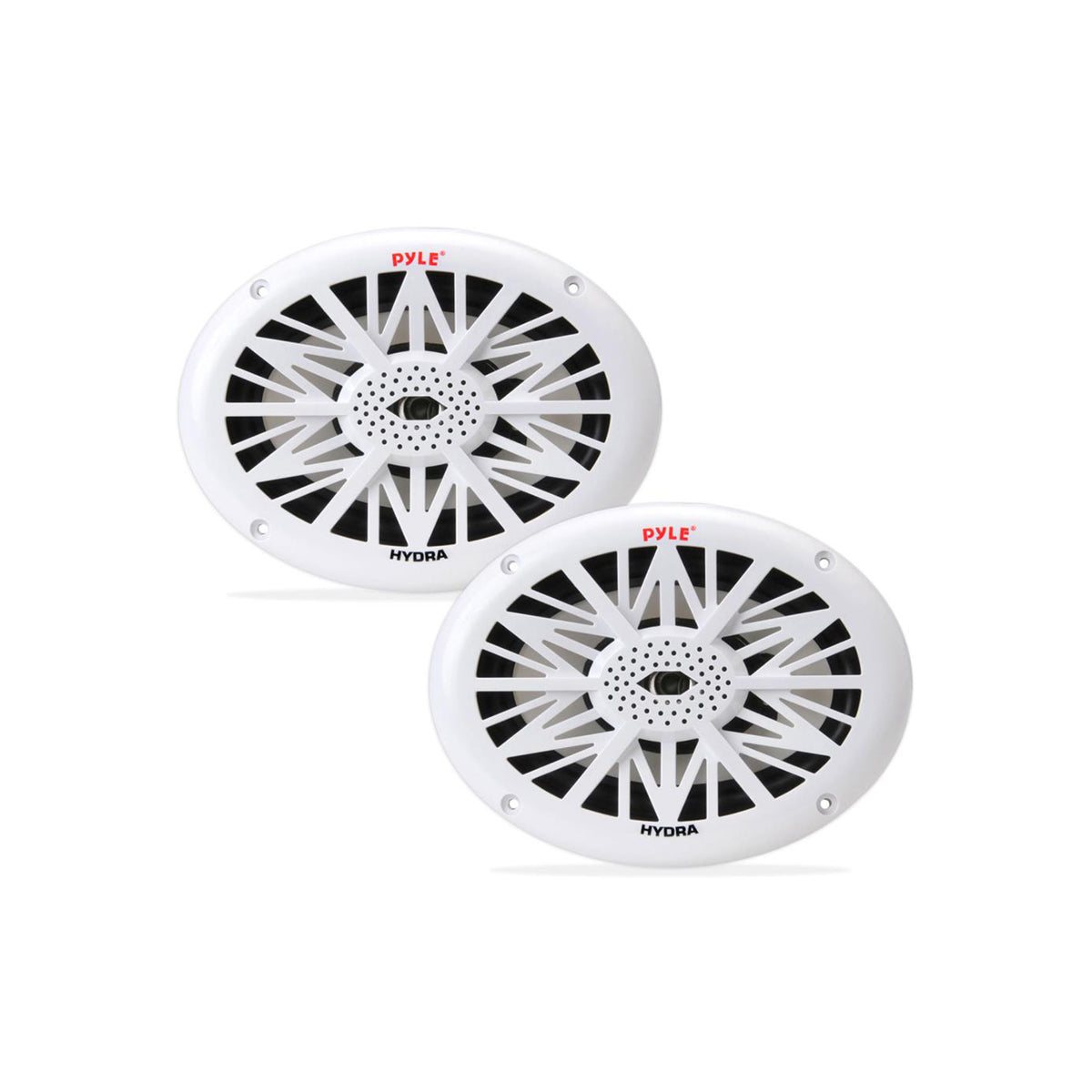 Pyle 6 x 9 Inch 260 Watt Water Resistant Marine Speakers, White (1 Pair) (Used)