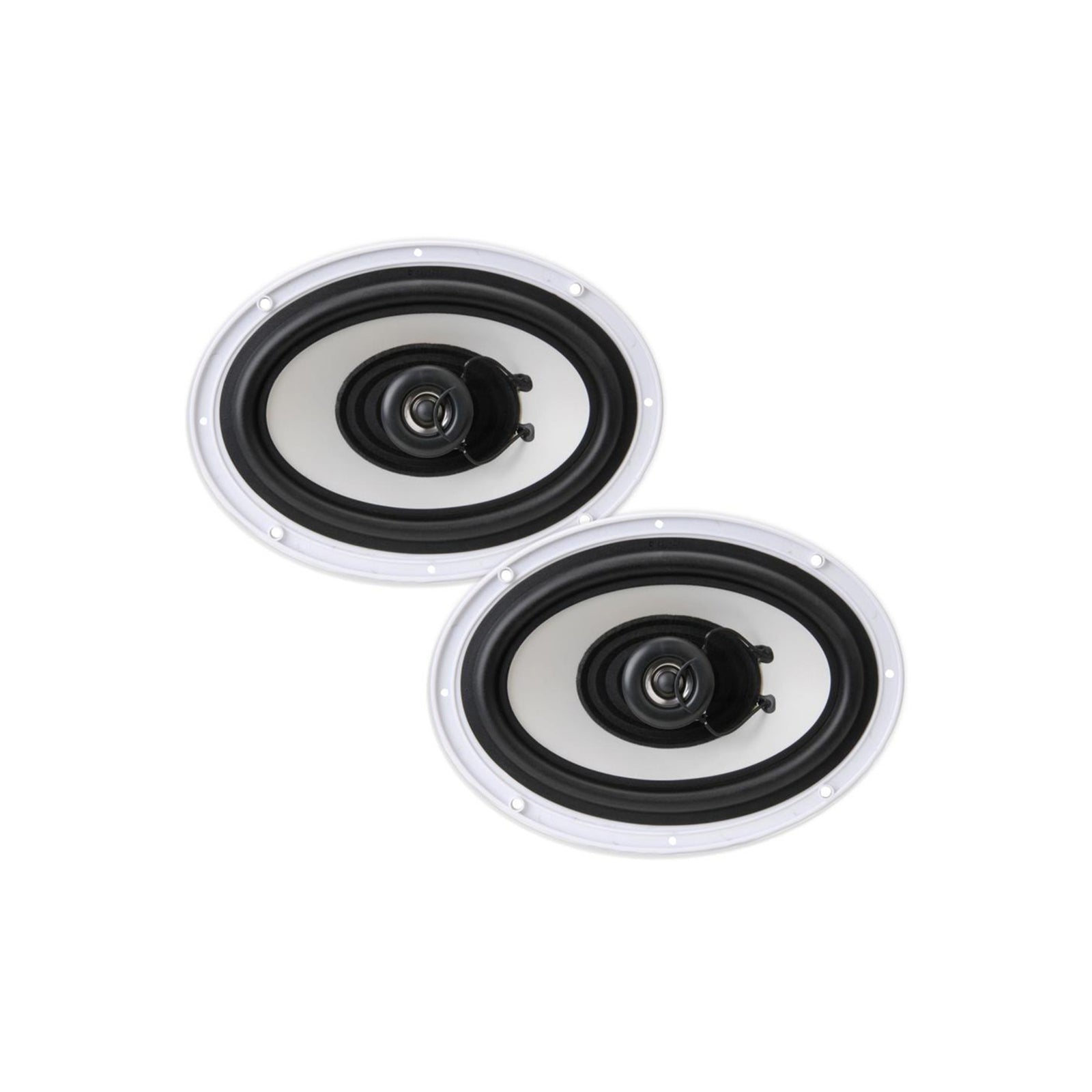 Pyle 6x9 Inch 260W Water Resistant Marine Speakers, White (1 Pair) (Open Box) - VMInnovations