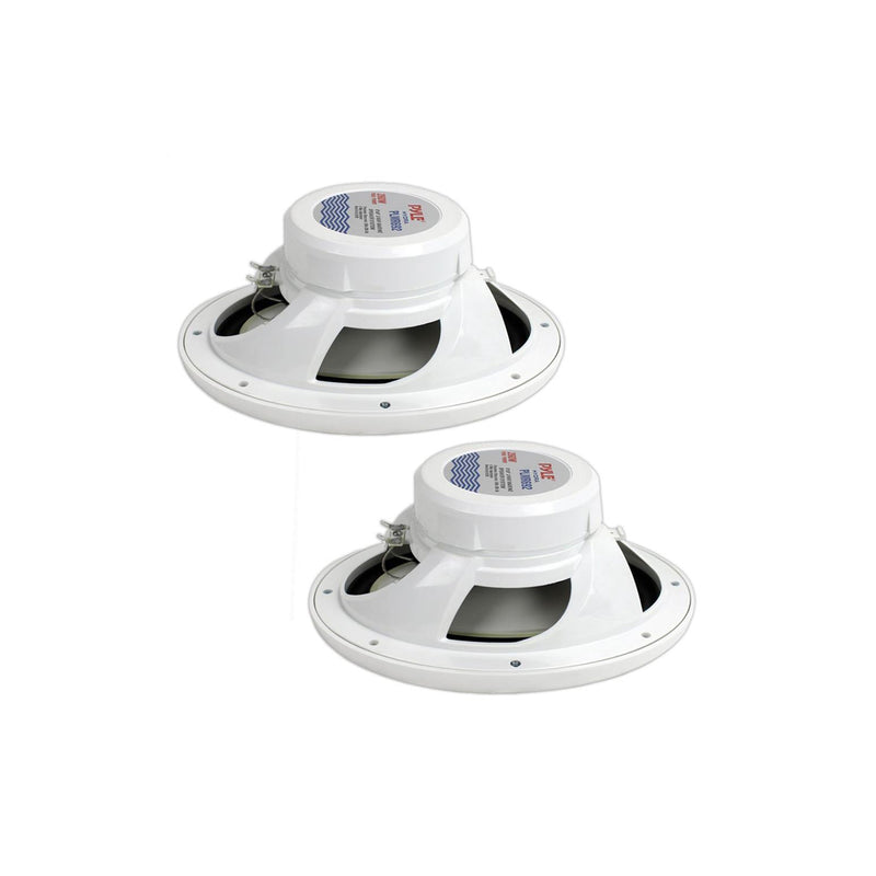 Pyle 6x9 Inch 260W Water Resistant Marine Speakers, White (1 Pair) (Open Box)