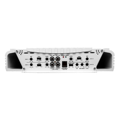 Pyle Elite 8 Channel 3000W Amp Marine Bridgeable Amplifier, White (Open Box)