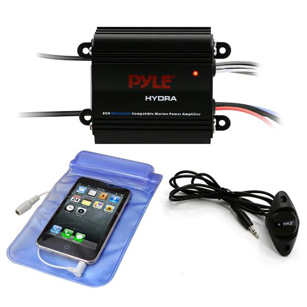 Pyle Waterproof Bluetooth 400 W 2 Channel Marine Power Audio Amplifier (Used)