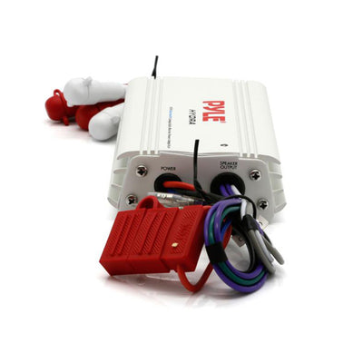 Pyle Waterproof Bluetooth 800 W 4 Channel Marine Power Audio Amplifier (4 Pack)