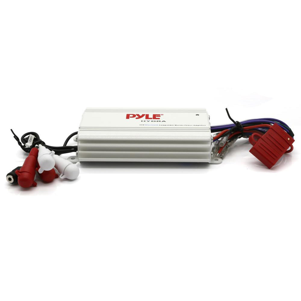 Pyle Waterproof Bluetooth 800 W 4 Channel Marine Power Audio Amplifier (4 Pack)